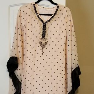 Pakistani/Indian pink & black dress